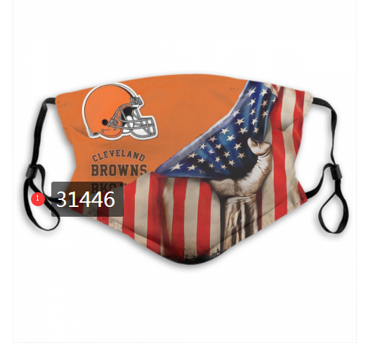 NFL 2020 Cleveland Browns 140 Dust mask with filter->nfl dust mask->Sports Accessory